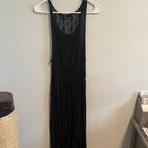 Forever 21 Black High Low Lace Back Dress